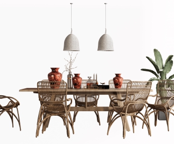 Nordic Style Dining Table And Chairs-ID:757565984