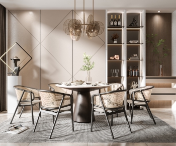 Modern Dining Table And Chairs-ID:292268993