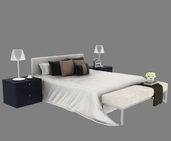 Modern Single Bed-ID:372979651
