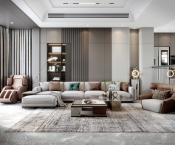 Modern A Living Room-ID:772659065