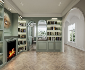 Simple European Style Study Space-ID:904454956