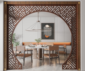 New Chinese Style Dining Room-ID:780672079