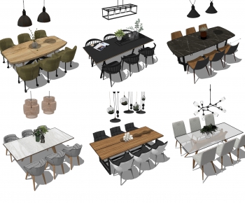 Modern Dining Table And Chairs-ID:616902116