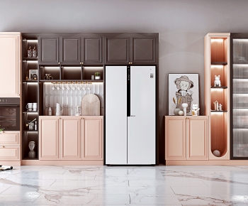 Nordic Style Wine Cabinet-ID:606493003