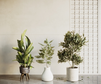 Modern Potted Green Plant-ID:325203904