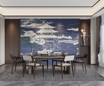 New Chinese Style Dining Room-ID:399220945