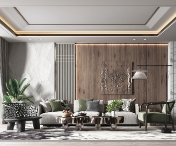 New Chinese Style A Living Room-ID:561245928