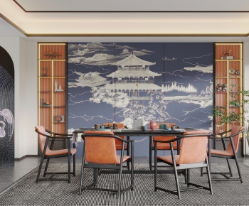 New Chinese Style Dining Room-ID:206820017