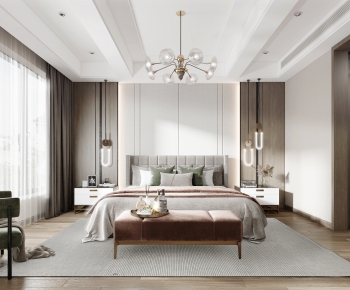 New Chinese Style Bedroom-ID:305465943