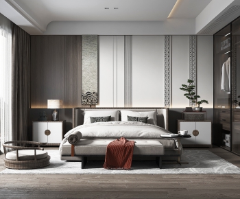 New Chinese Style Bedroom-ID:678075085