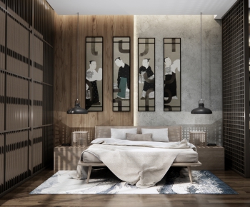 Japanese Style Bedroom-ID:934504035