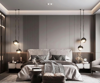Wabi-sabi Style Bedroom-ID:372629886