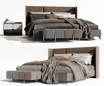 Modern Double Bed-ID:261583093