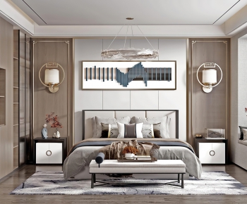 New Chinese Style Bedroom-ID:187448984