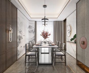 New Chinese Style Dining Room-ID:625590097