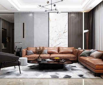 Modern A Living Room-ID:646795031