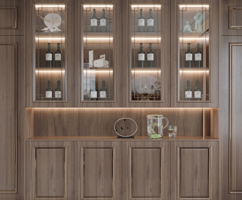 New Chinese Style Wine Cabinet-ID:433719245