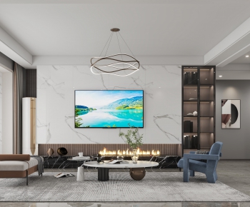 Modern A Living Room-ID:394709114
