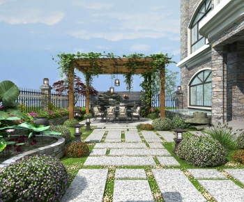 New Chinese Style Courtyard/landscape-ID:972445964