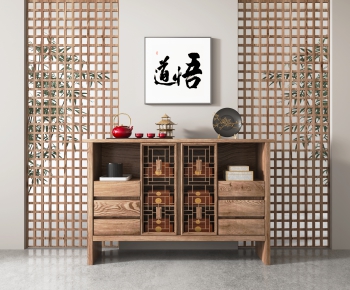 New Chinese Style Sideboard-ID:673232088