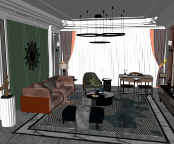 Modern A Living Room-ID:752820977