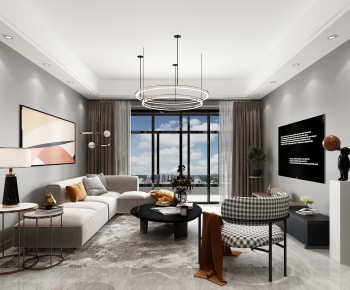 Modern A Living Room-ID:362711084