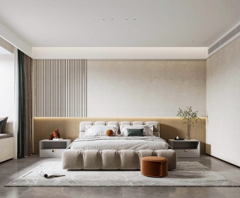 Modern Wabi-sabi Style Bedroom-ID:384902958