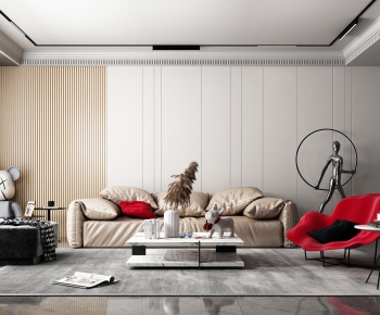 Modern A Living Room-ID:910840996