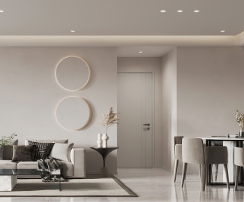 Modern Wabi-sabi Style A Living Room-ID:106528042