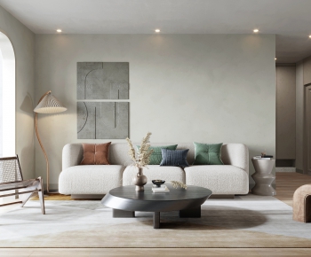 Wabi-sabi Style A Living Room-ID:185417893