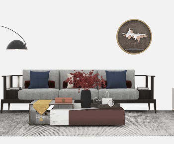 New Chinese Style Sofa Combination-ID:912123925