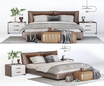 Modern Double Bed-ID:449490079
