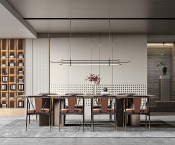 New Chinese Style Dining Room-ID:896480149