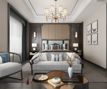New Chinese Style Bedroom-ID:756915096