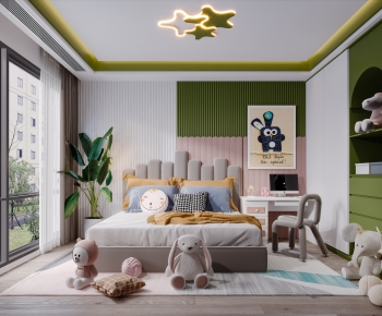 Nordic Style Girl's Room Daughter's Room-ID:587376125