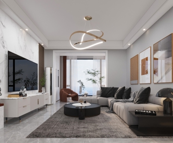 Modern A Living Room-ID:911403891