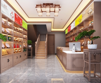 New Chinese Style Retail Stores-ID:675899985