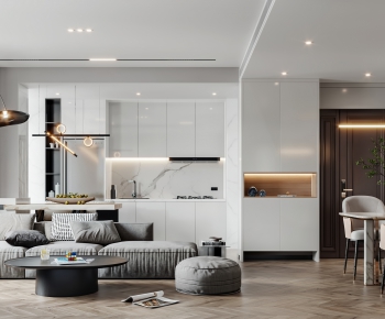Modern A Living Room-ID:640733961