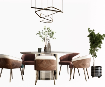 Modern Dining Table And Chairs-ID:501880886