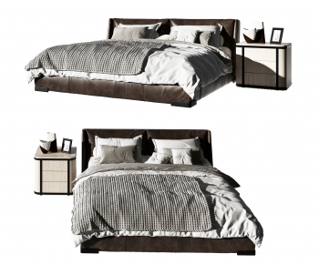 Modern Double Bed-ID:555723913
