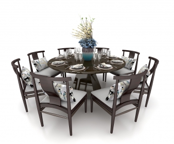 New Chinese Style Dining Table And Chairs-ID:170908932