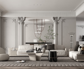 French Style A Living Room-ID:949075949