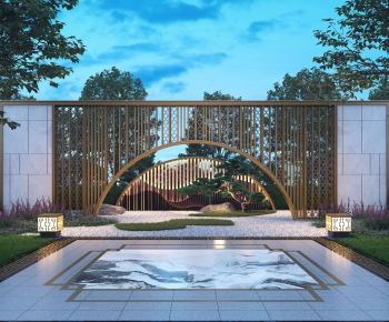New Chinese Style Courtyard/landscape-ID:232753047