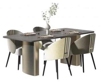 Modern Dining Table And Chairs-ID:929483898