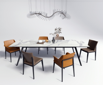 Modern Dining Table And Chairs-ID:946929535