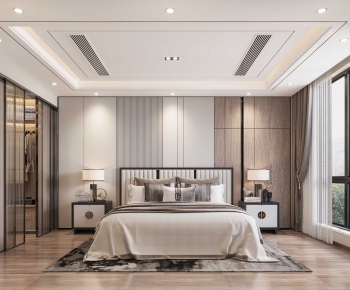 New Chinese Style Bedroom-ID:348660994