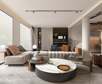 Modern A Living Room-ID:660342933