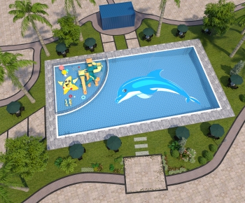 Modern Swimming Pool-ID:453414927