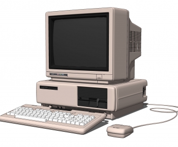 现代台式电脑 老式显示器-ID:928065066