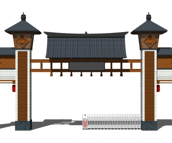 New Chinese Style Building Component-ID:394862893